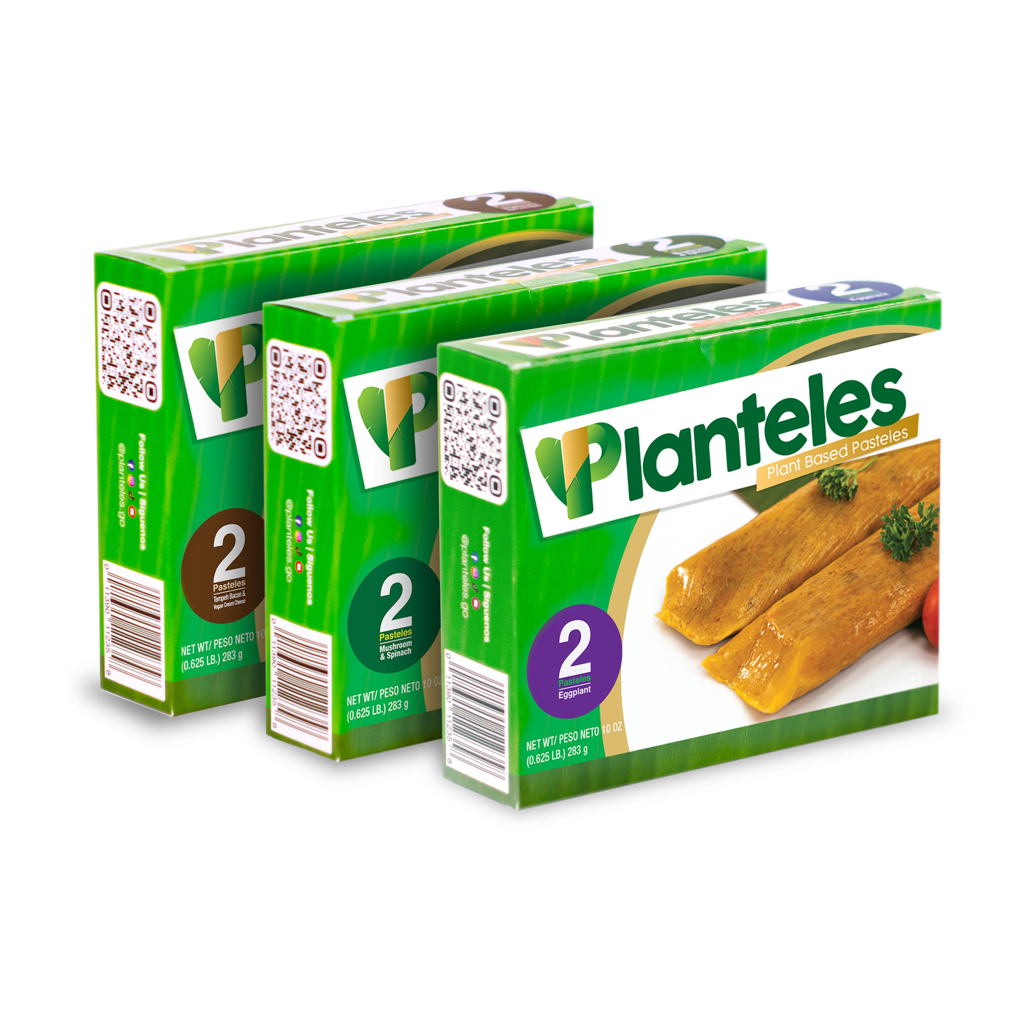 Mixed - 3 Packages- Planteles Plant-Based - Pasteles en Hoja - www.planteles.shop